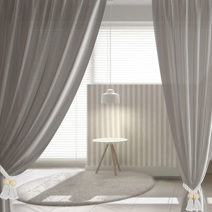 Slumblr® Wooden Bead Curtain Tiebacks (2 Pcs)