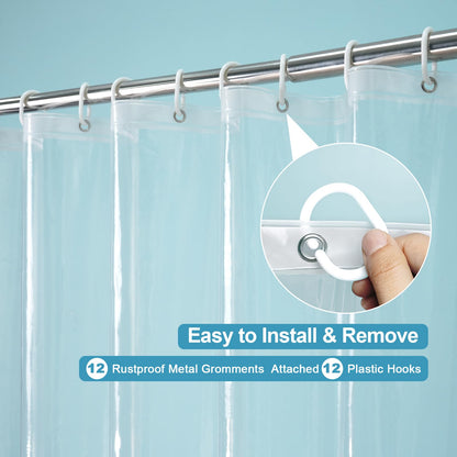 Slumblr® Clear Shower Curtain Liner for Bathroom