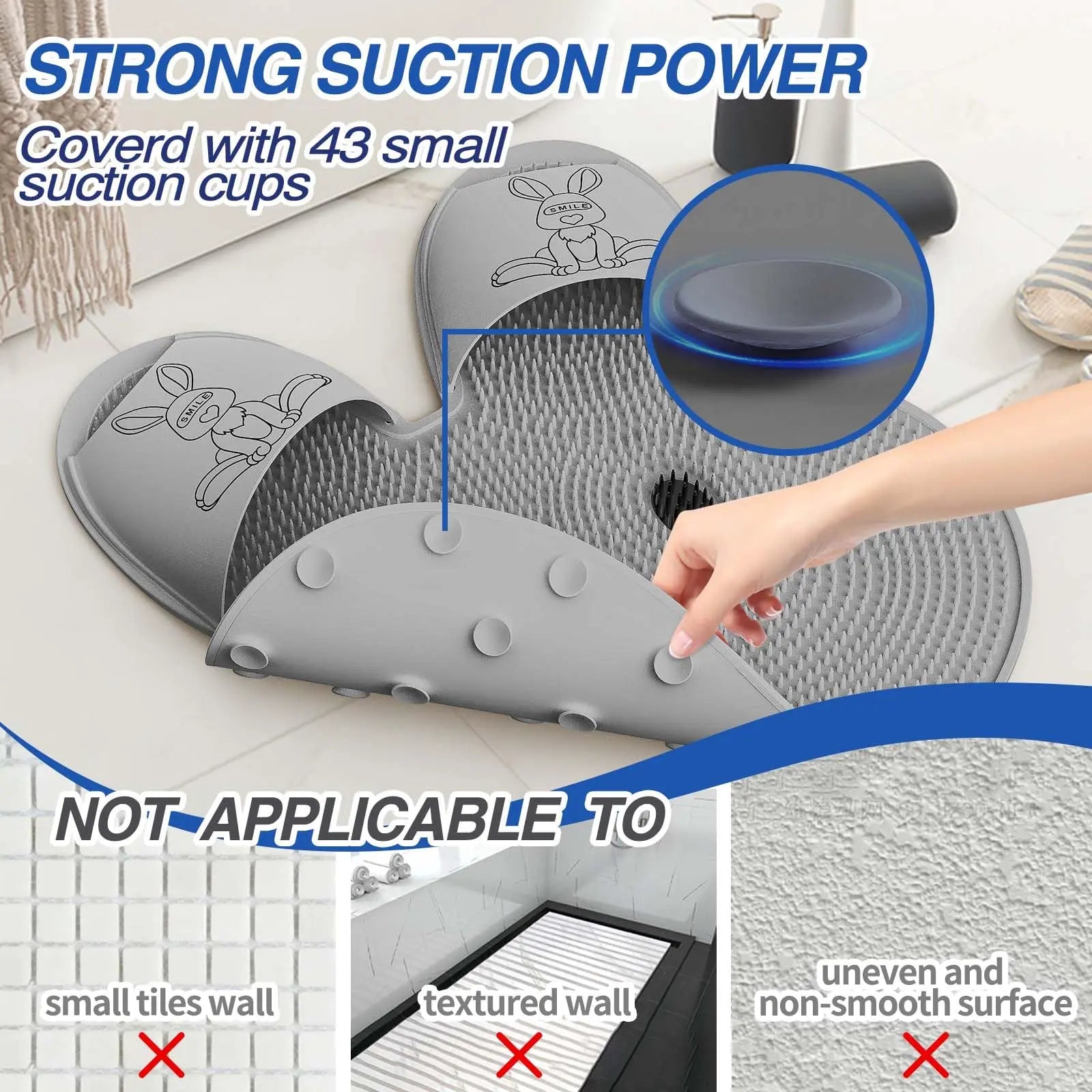 Slumblr® Rabbit Anti Slip Shower Mat Slumblr