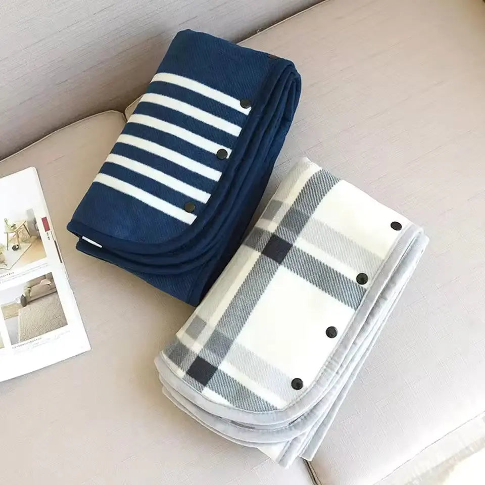 Slumblr® Fleece Wearable Plaid Blanket Slumblr