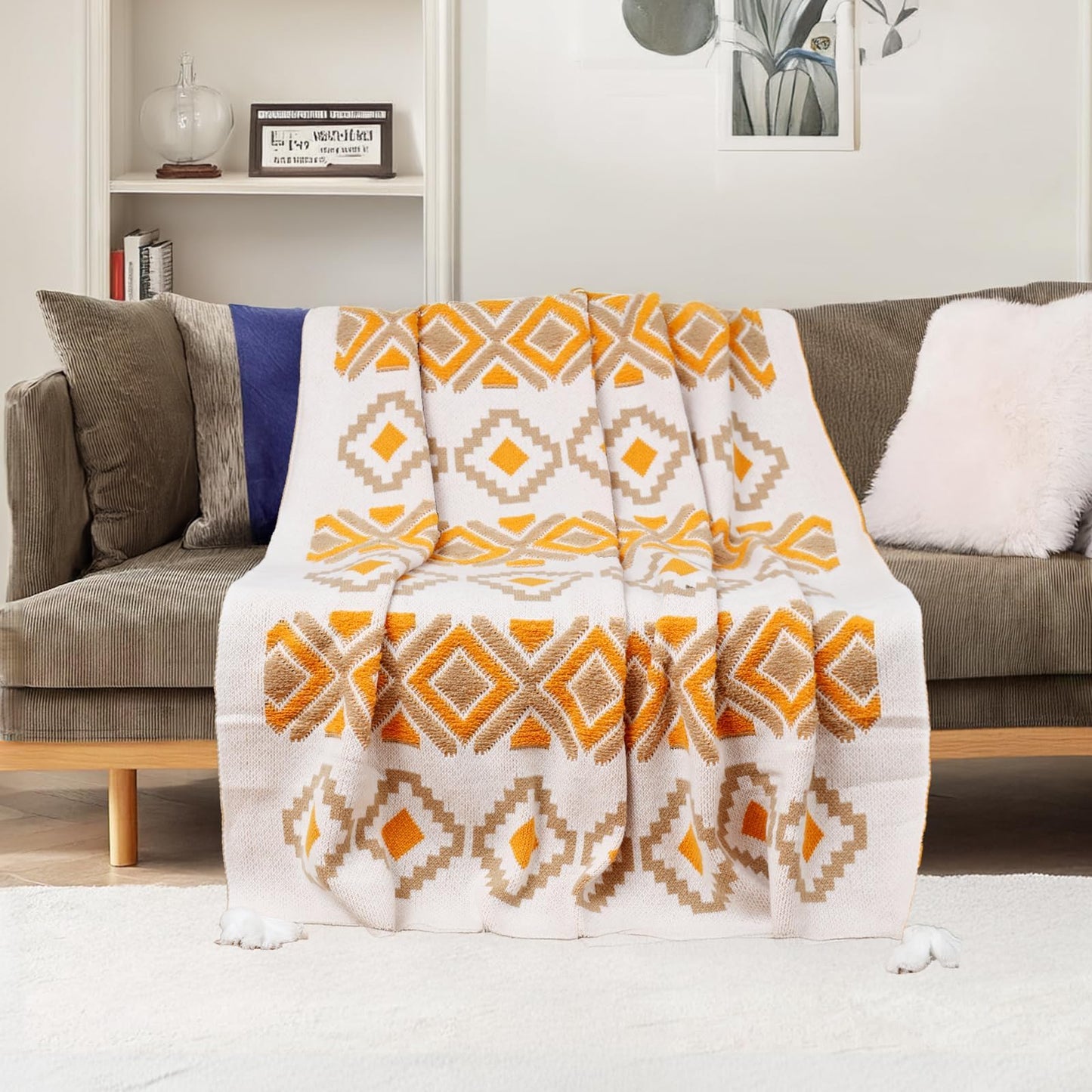 Slumblr® Aztec Boho Woven Throw Blanket