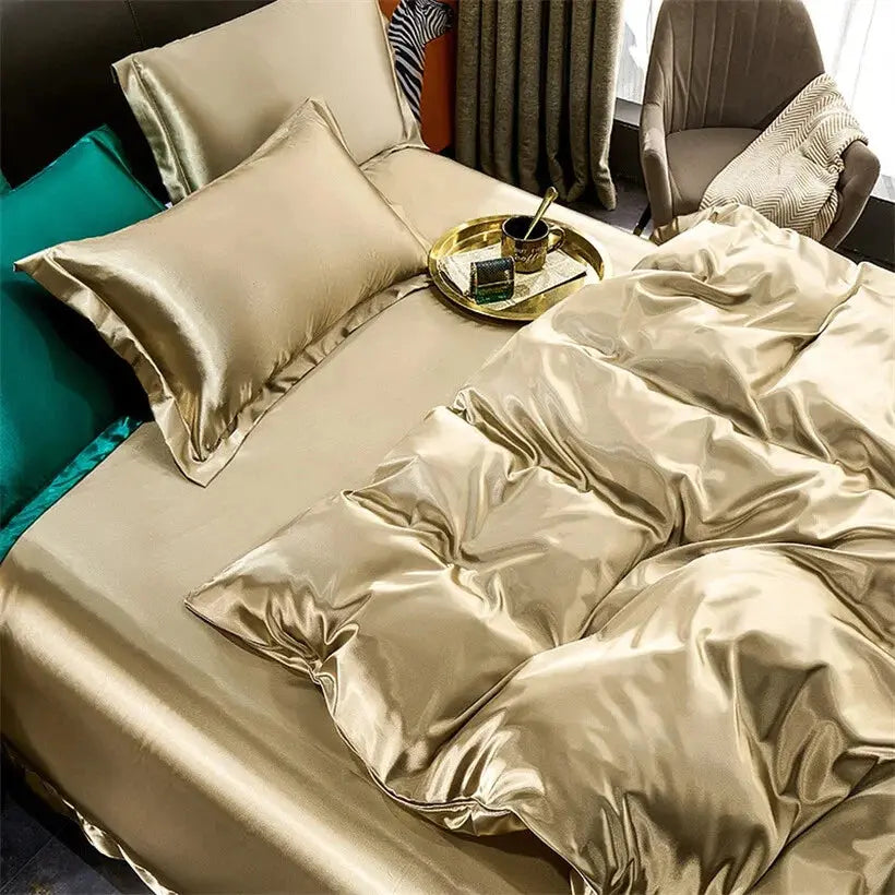 Slumblr® Luxury Mulberry Silk Bedding Set (4pcs) Slumblr