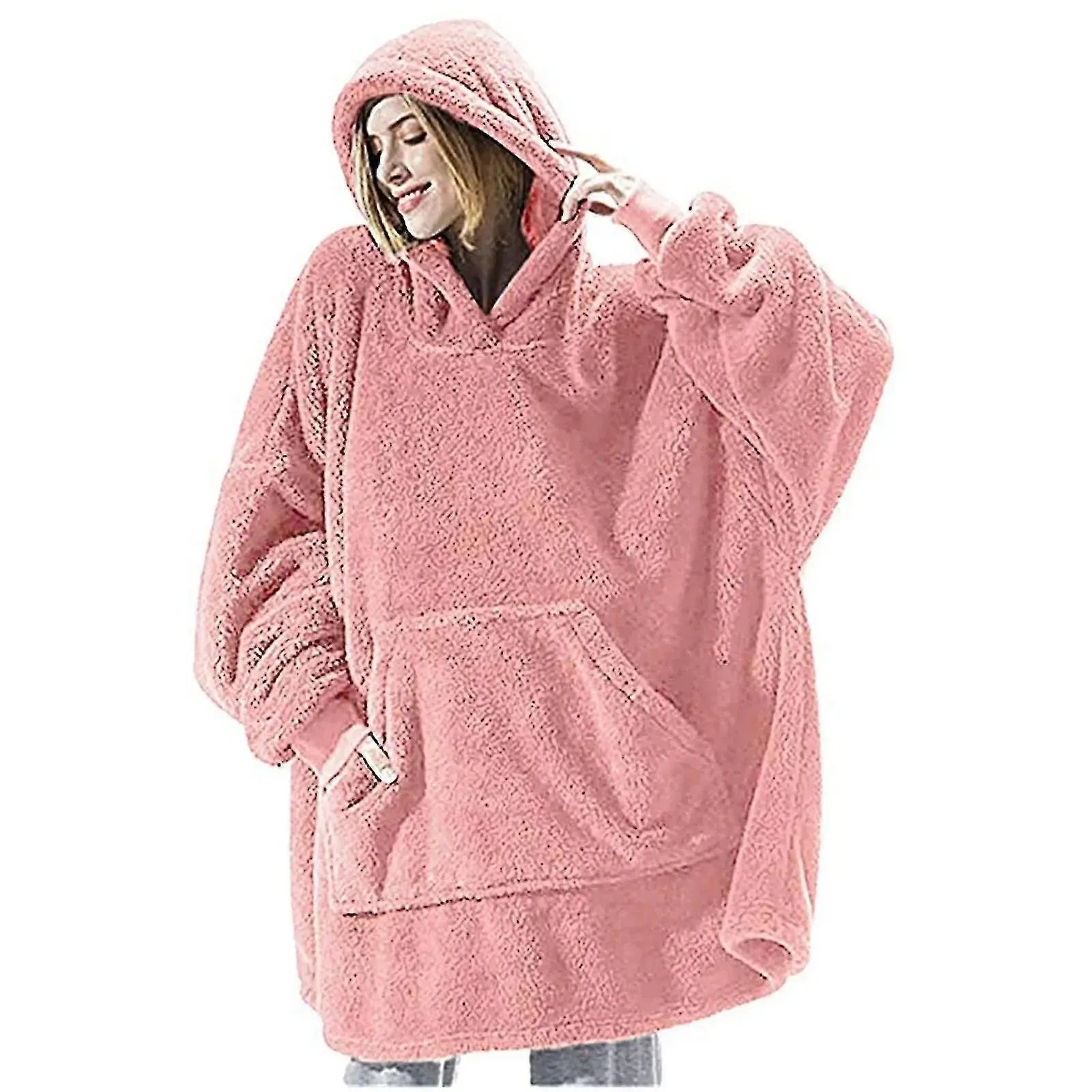 Slumblr® Double Fleece Hooded Pullover Jacket Slumblr