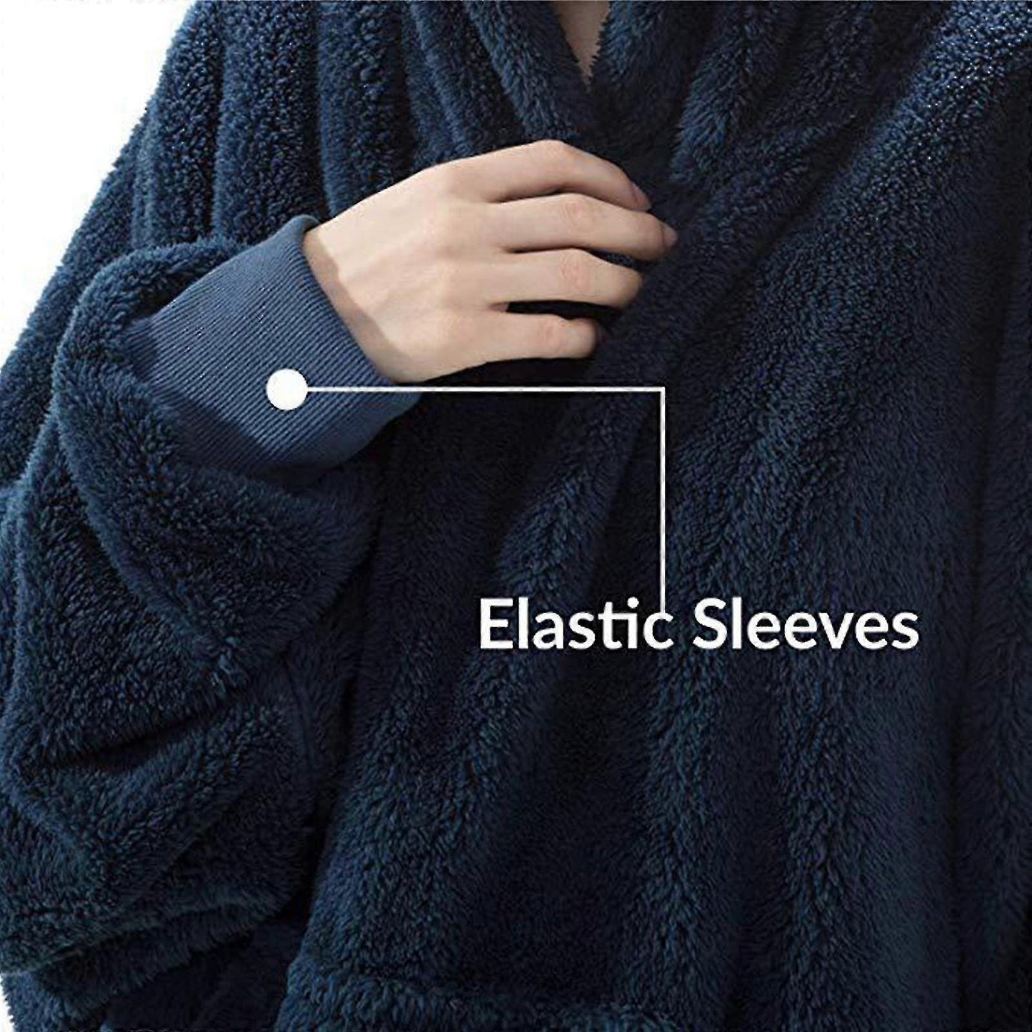 Slumblr® Double Fleece Hooded Pullover Jacket