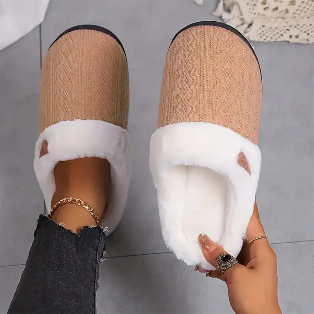 Slumblr® Fluffy Plush House Slippers Slumblr