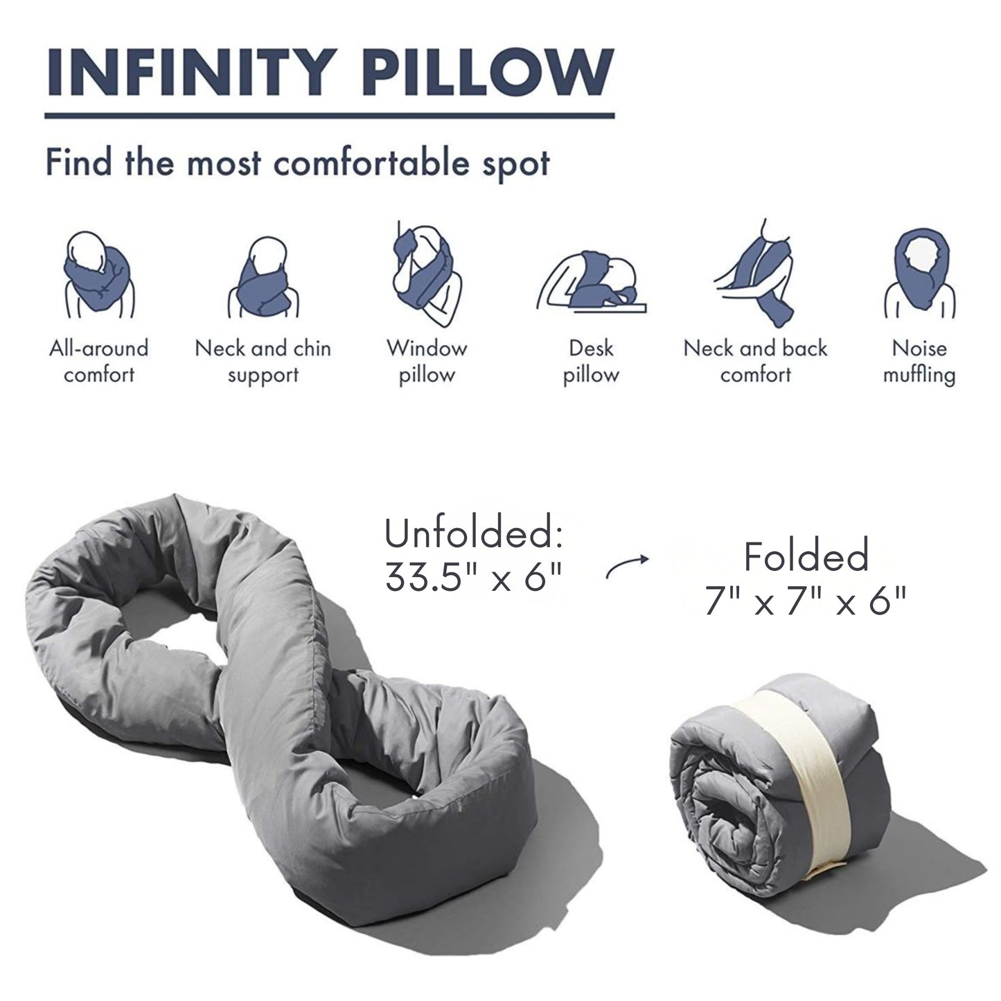 Slumblr® 360° Travel Support Pillow Scarf