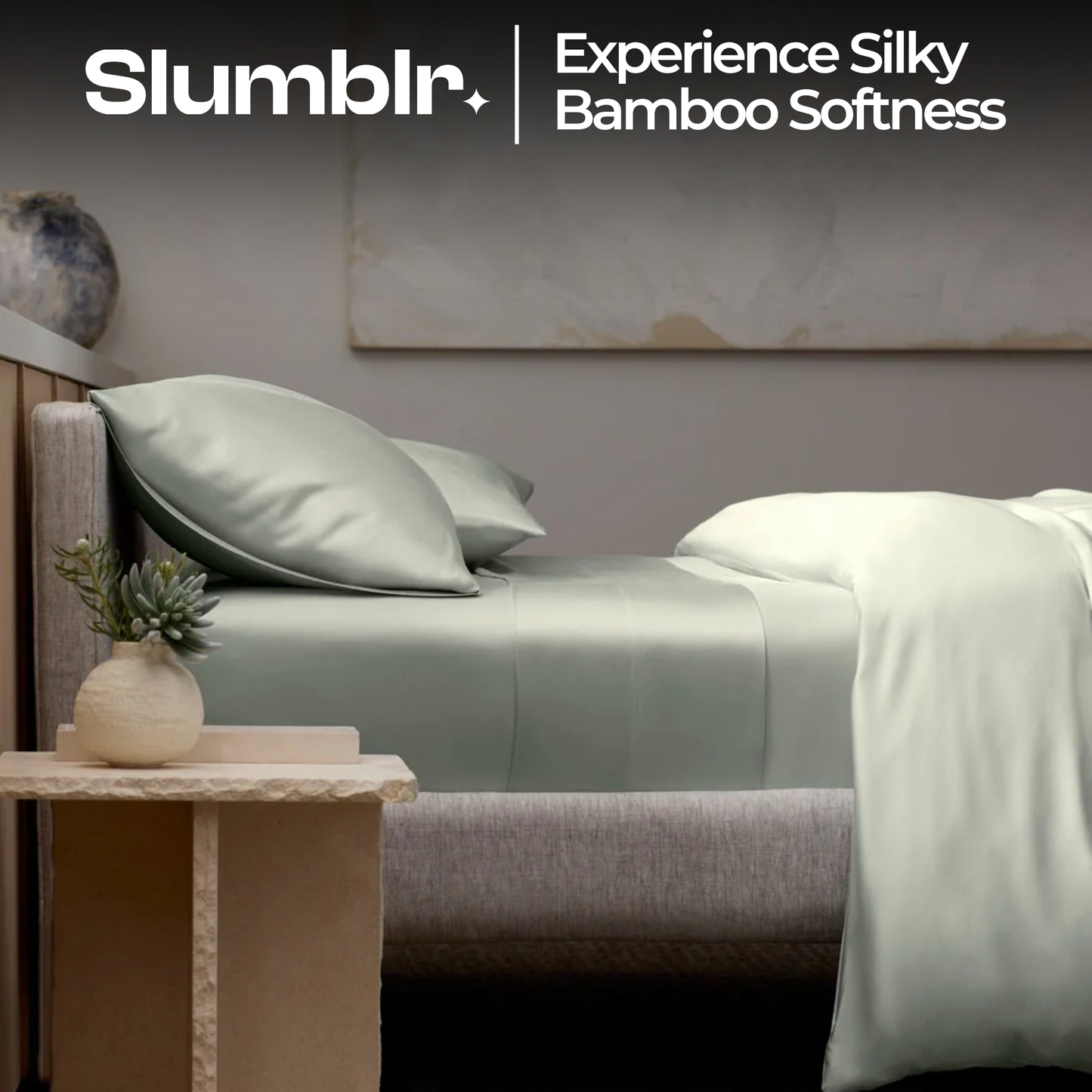 Slumblr® Luxury Bamboo Sheets Bedding Set (4pcs)