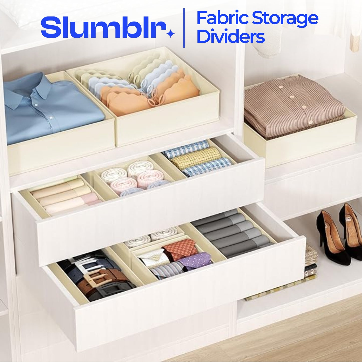 Slumblr® Drawer Organizer Clothes Storage Set