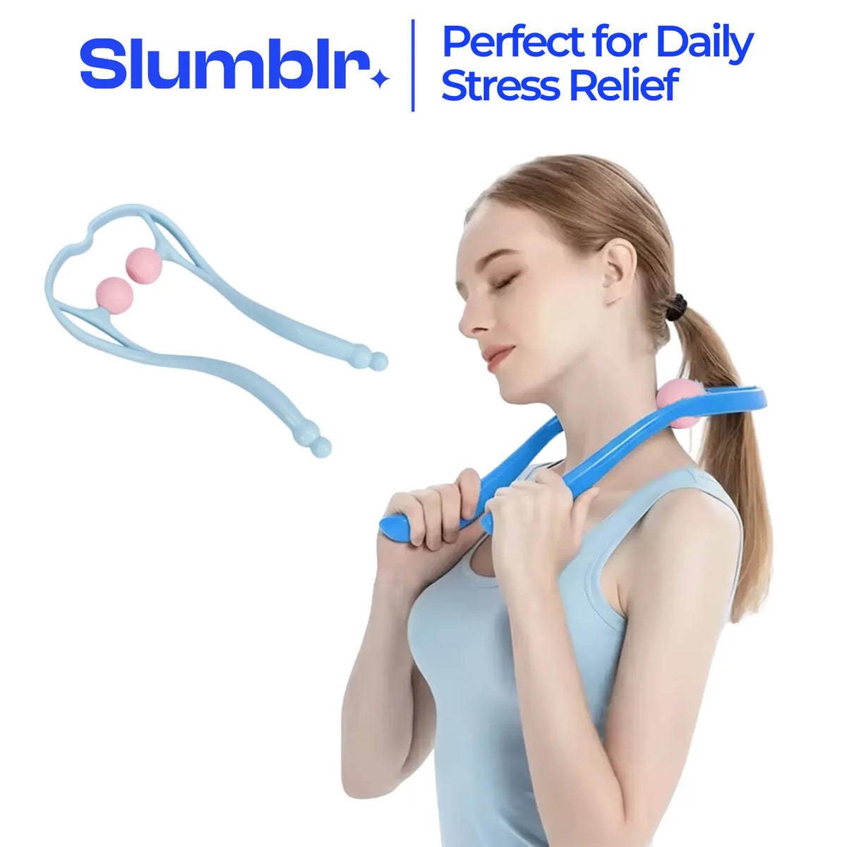 U-Shaped Trigger Point Massager | Manual Pressure Roller | Daily Use