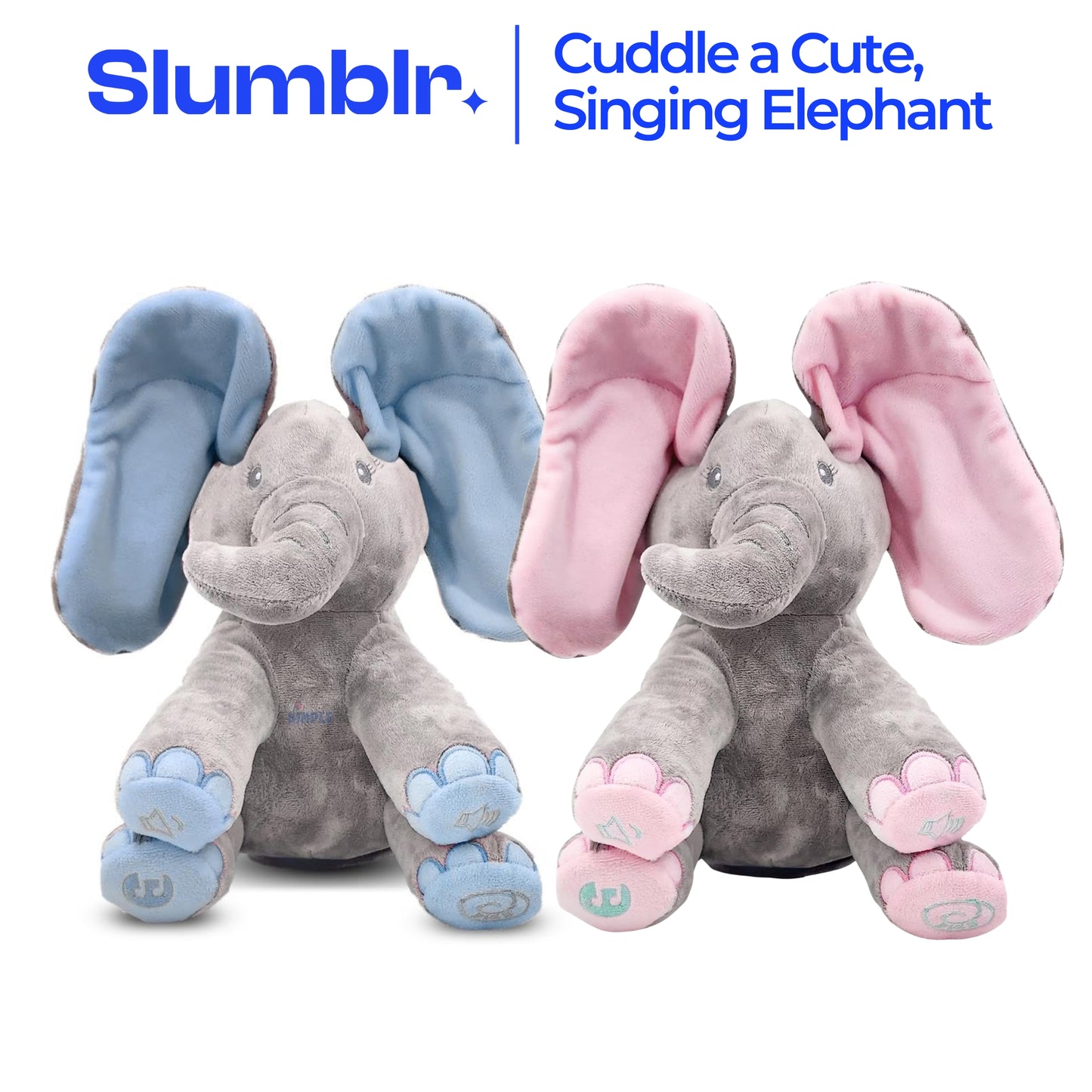 Slumblr® Singing Elephant Plush Toy Animated