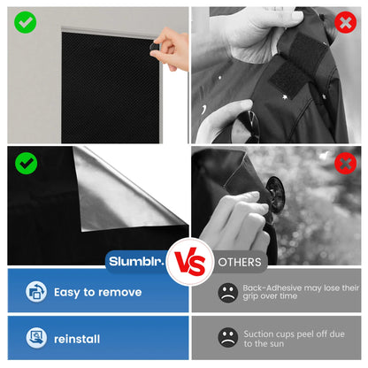 Slumblr® Magnetic Portable Blackout Window Shades