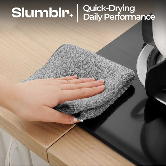 Slumblr® Microfiber Soft Absorbent Face Washcloths Set (3pcs)