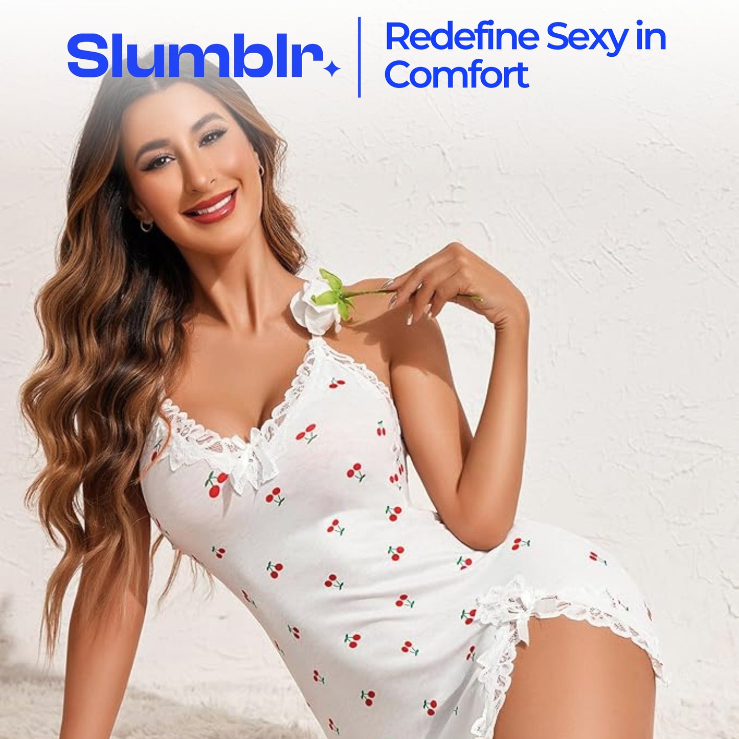 Slumblr® Lace Trim Sleep Dress