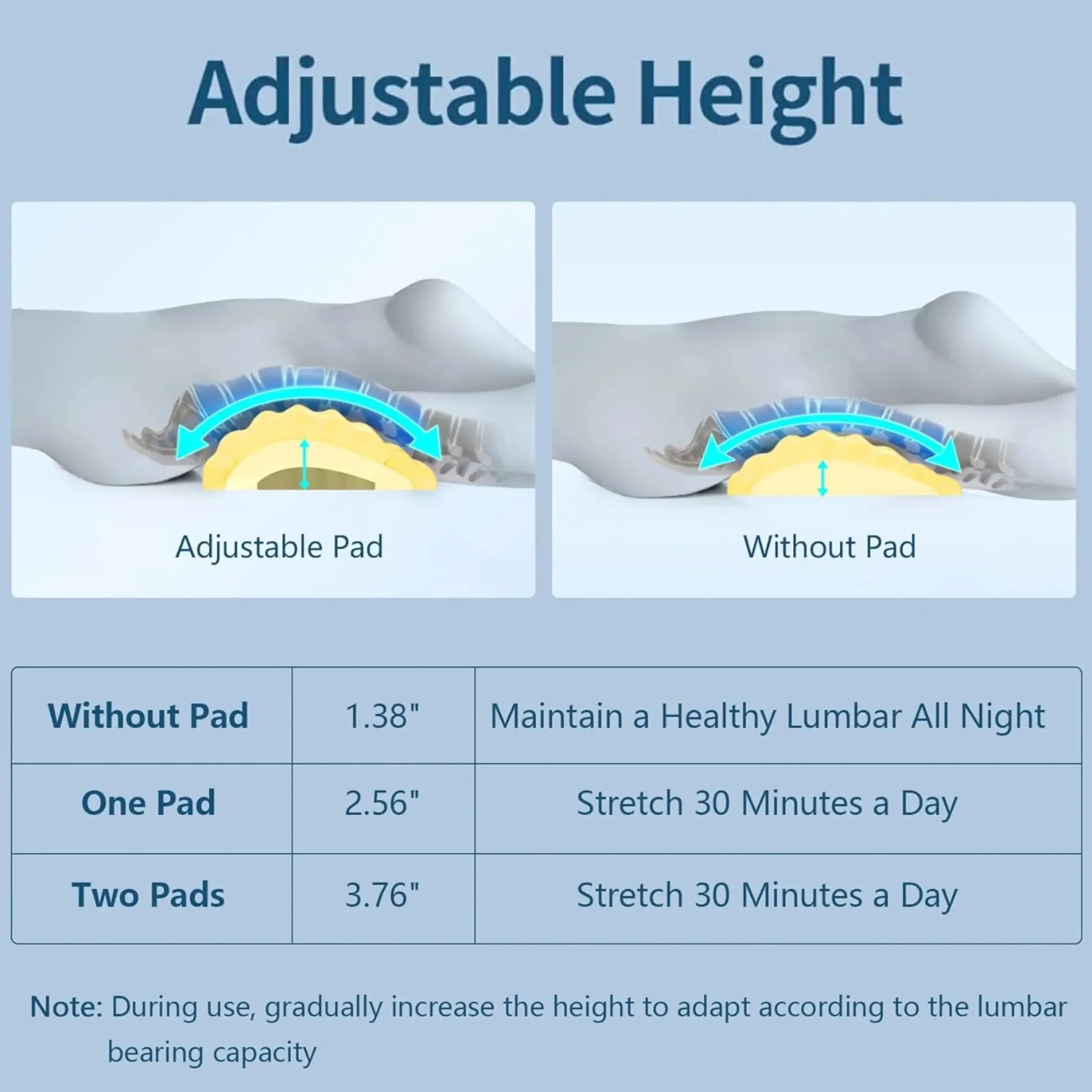 Slumblr® High Rebound Memory Foam Lumbar Pillow Slumblr