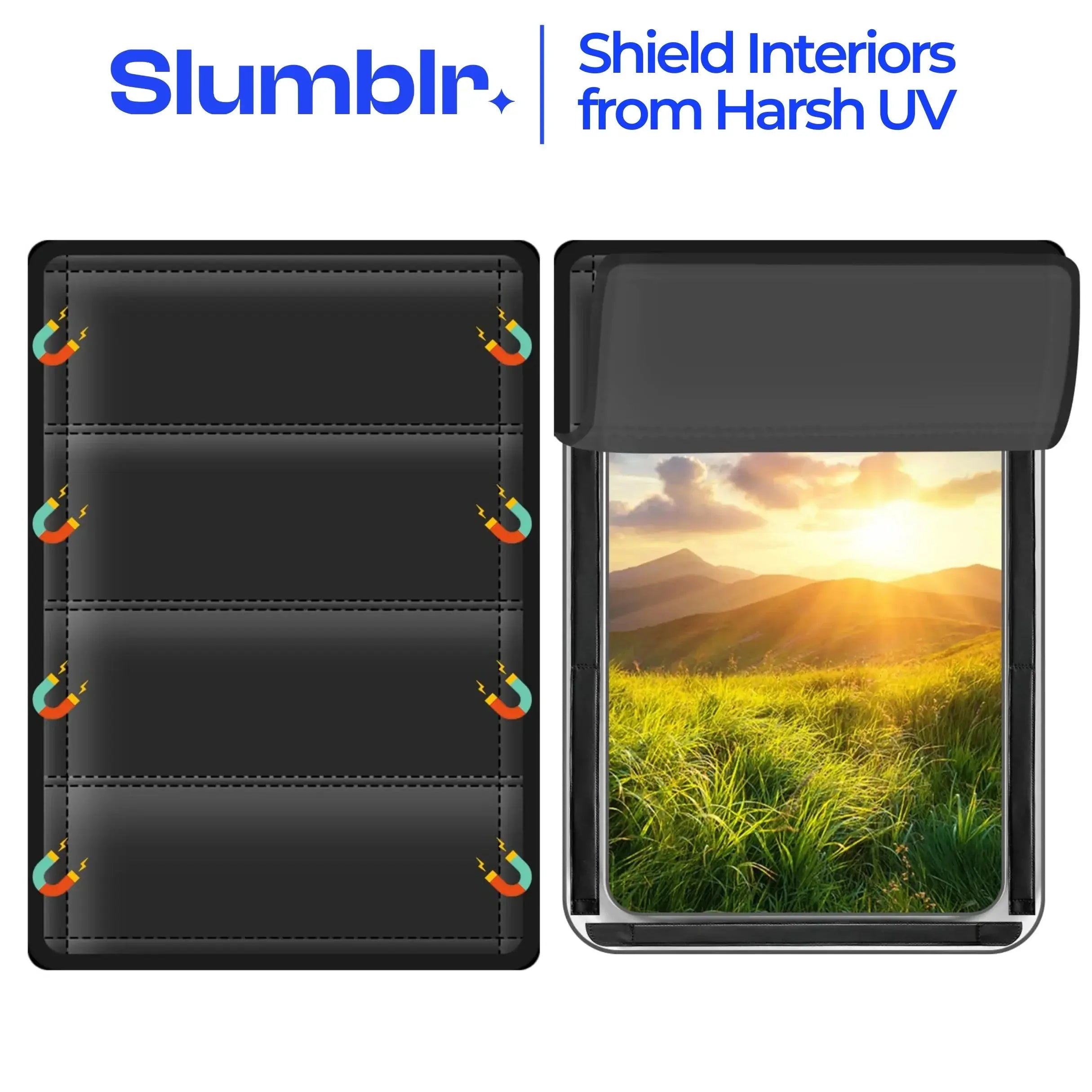 Slumblr® Foldable Magnetic Blackout Window Cover Slumblr