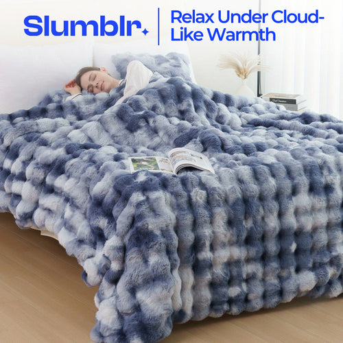 Slumblr® Cozy Faux Rabbit Fleece Throw Blanket
