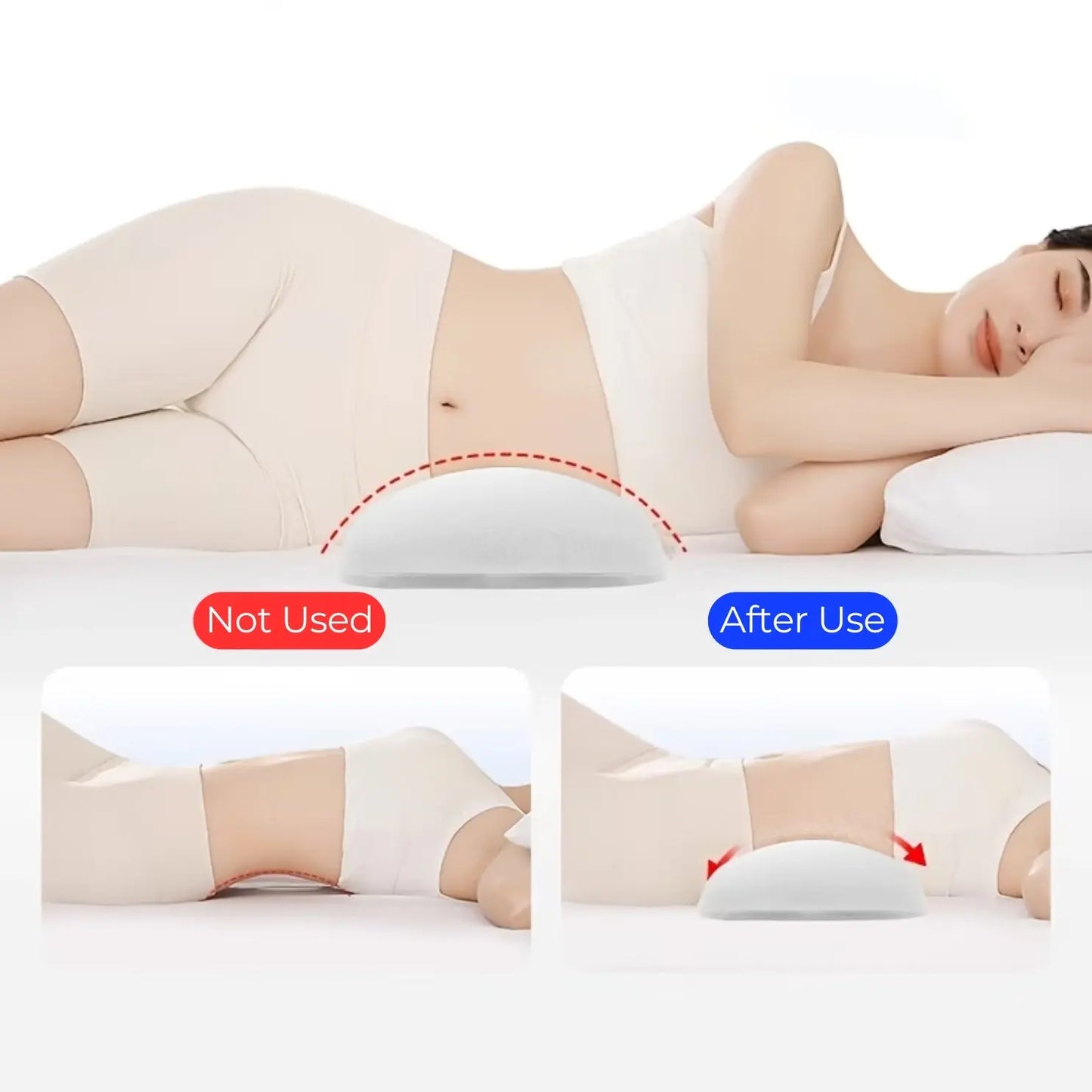 Slumblr® Lumbar Memory Foam Support Cushion