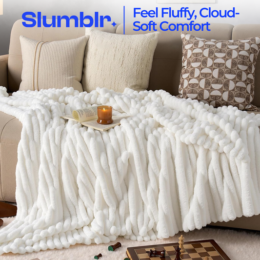 Slumblr® Faux Rabbit Fur Throw Blanket