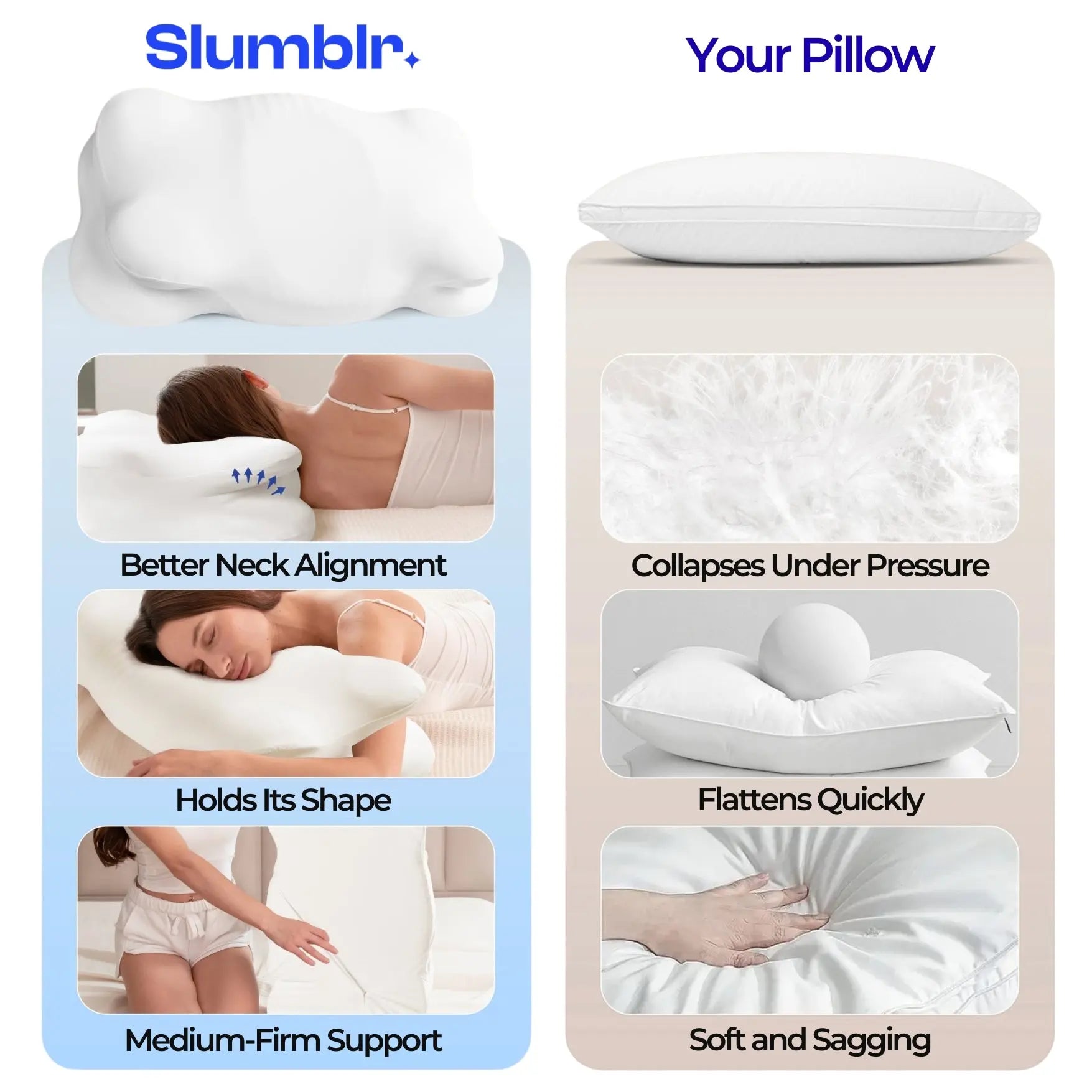 Slumblr® Cloud Alignment Pillow