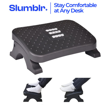 Slumblr® Ergonomic Under-Desk Support Stool with Rollers