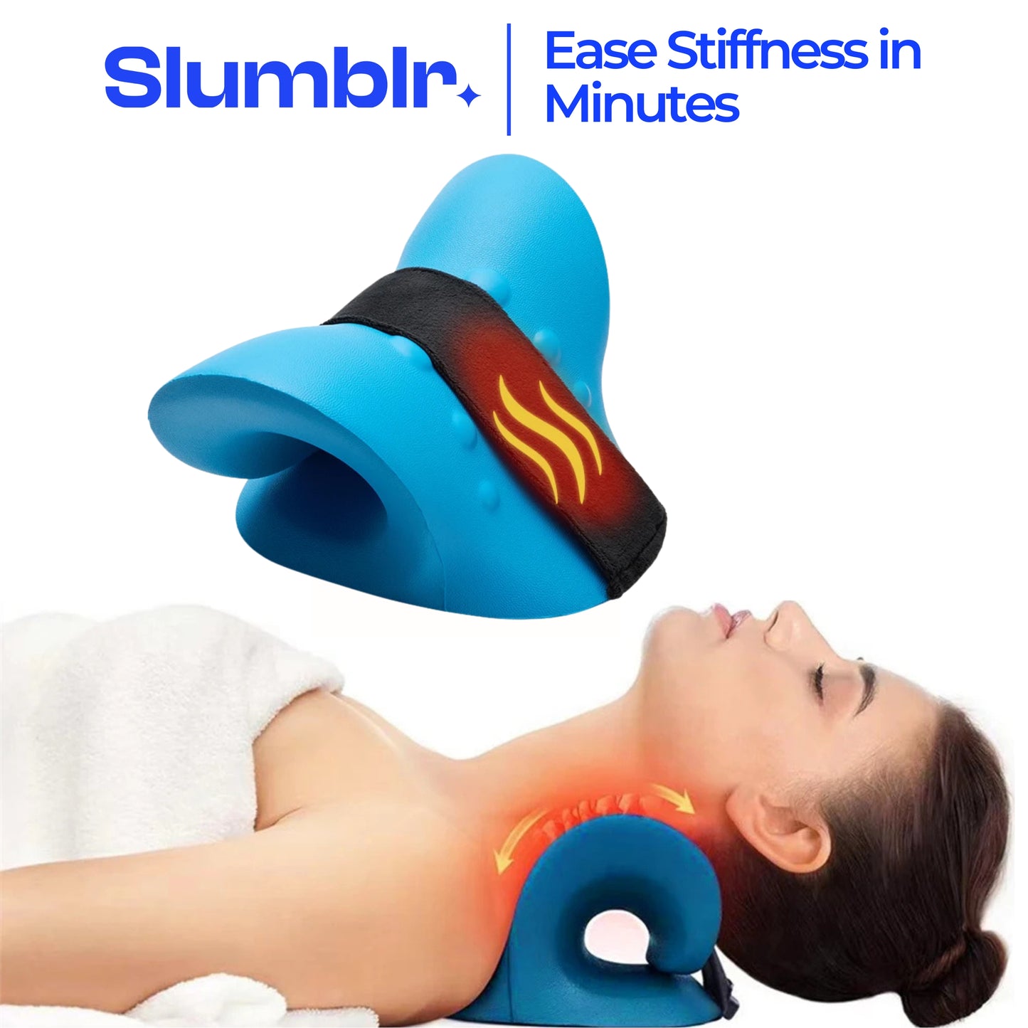 Slumblr® Heated Traction Massage Support Pillow