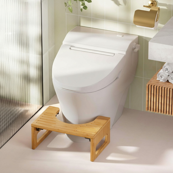 Slumblr® Foldable Bamboo Toilet Stool Squat