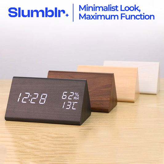 Slumblr® Wooden LED Alarm Clock