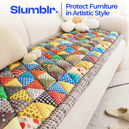 Slumblr® European Floral Fabric Sofa Cover