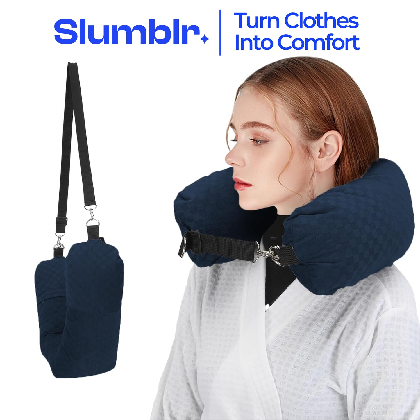 Slumblr® Fillable Travel Neck Pillow