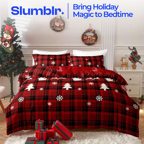 Slumblr® Christmas-Themed Duvet Cover Set