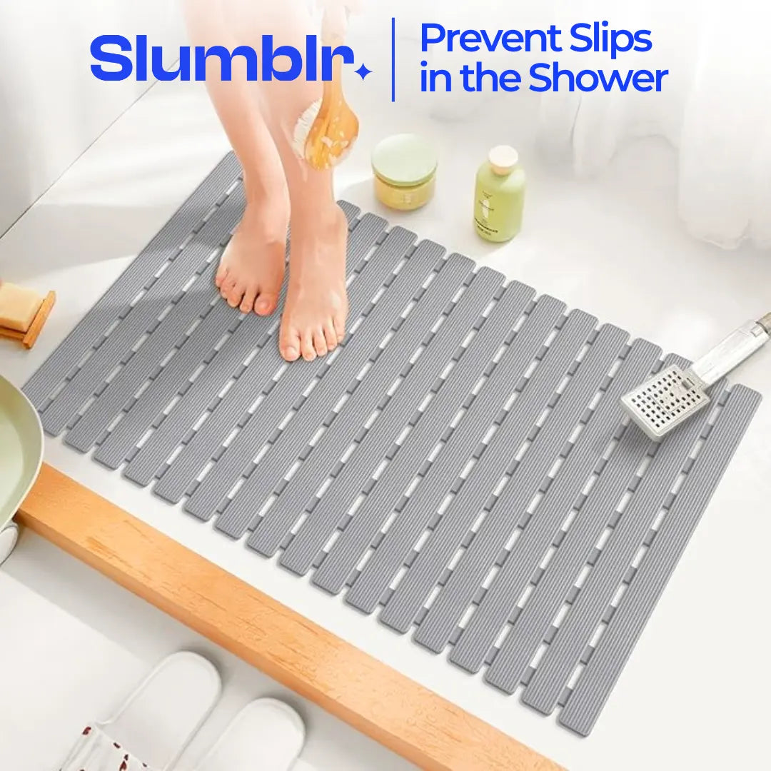 Slumblr® Non Slip Bathtub Mat with Drain Holes Slumblr