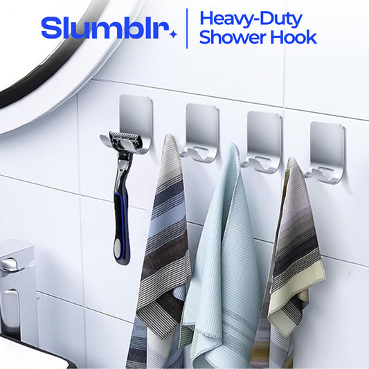 Slumblr® Razor Holder Stainless Steel Adhesive Hooks (2pcs)