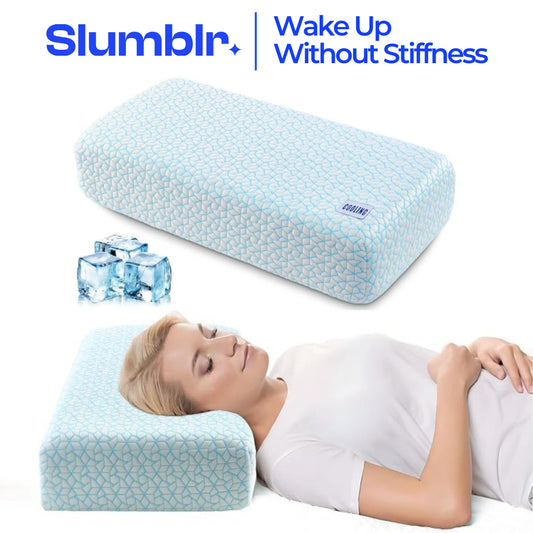 Slumblr® Cooling Memory Foam Rectangle Cube Pillow
