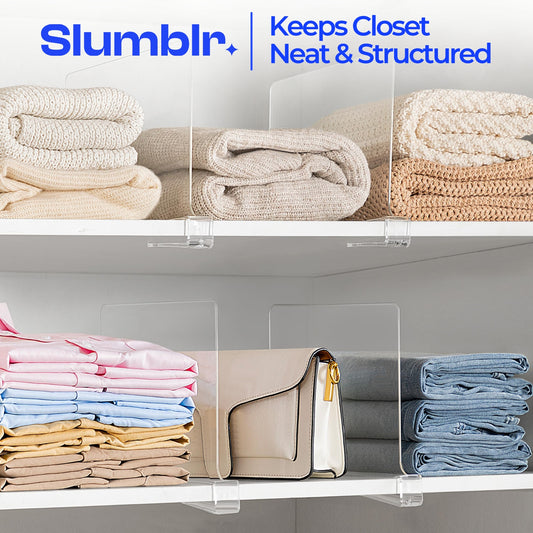 Slumblr® Acrylic Closet Shelf Dividers
