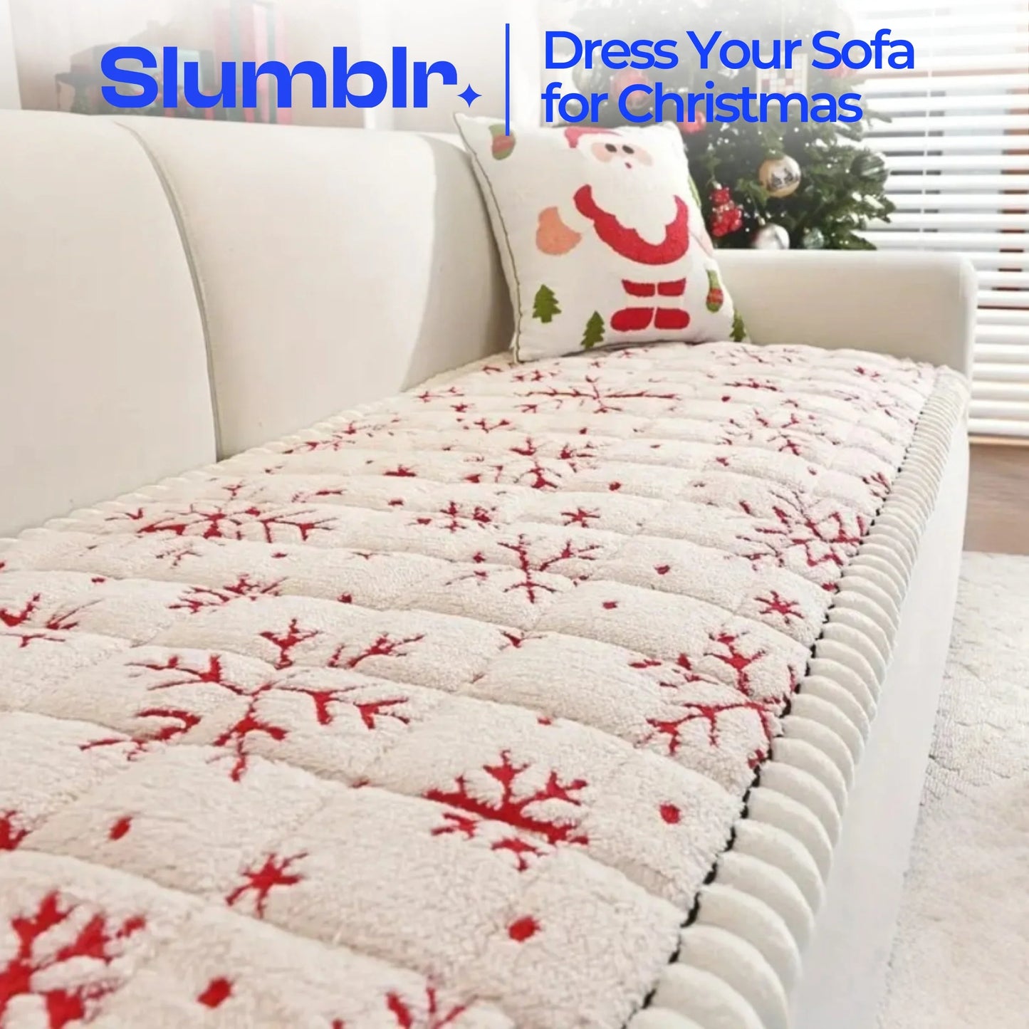 Slumblr® Thickened Snowflake Sofa Slipcovers