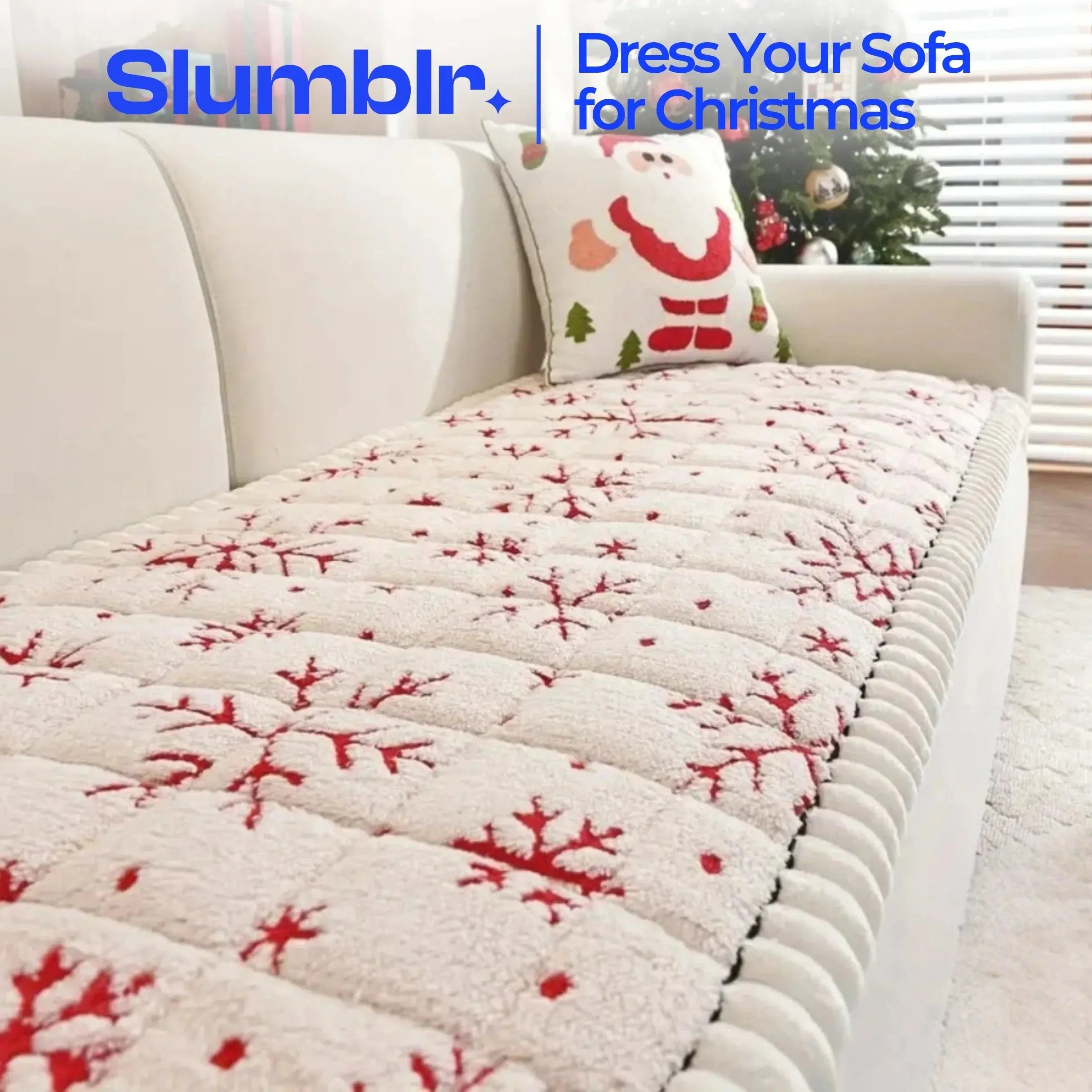 Slumblr® Thickened Snowflake Sofa Slipcovers Slumblr