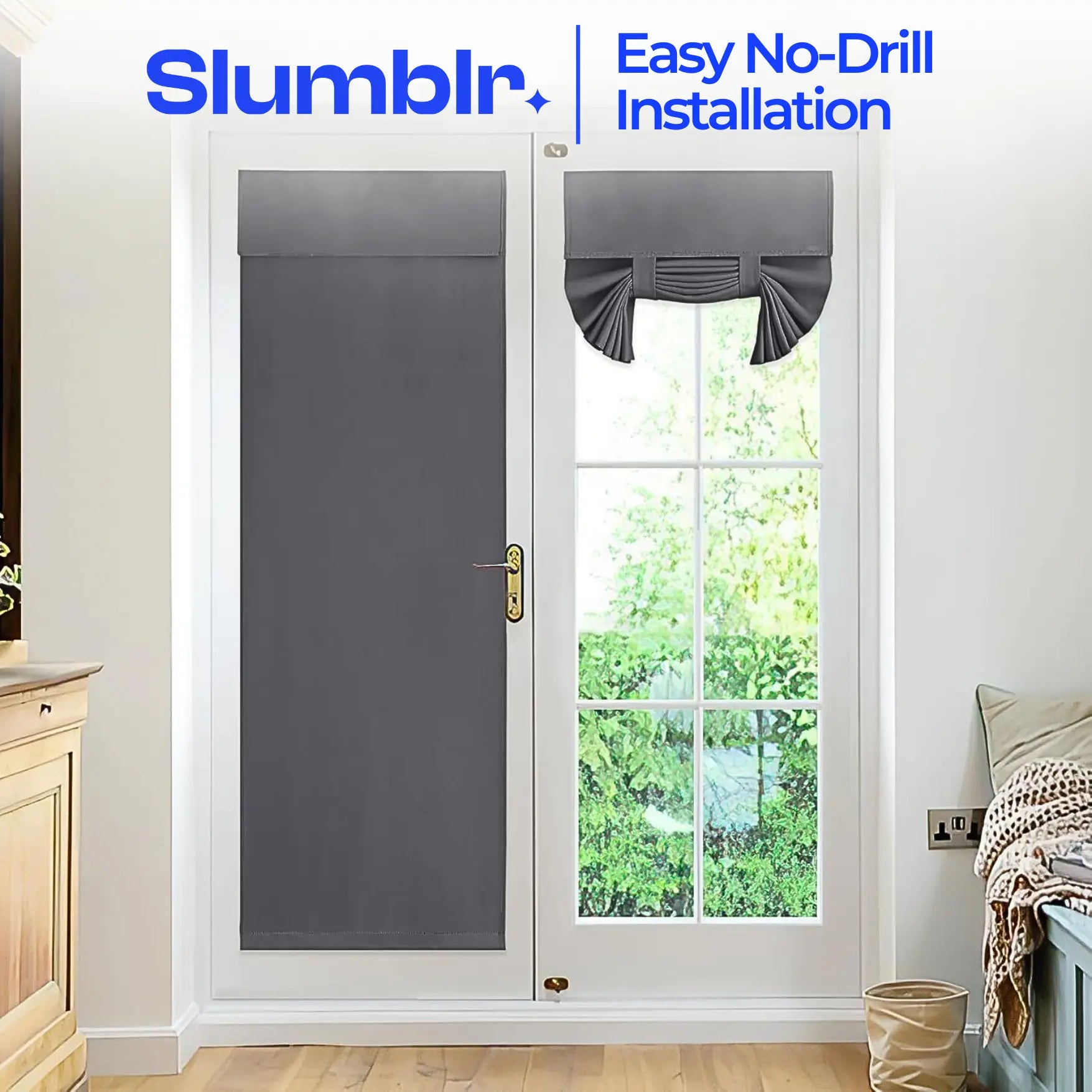 Slumblr® Blackout French Door Curtain Slumblr