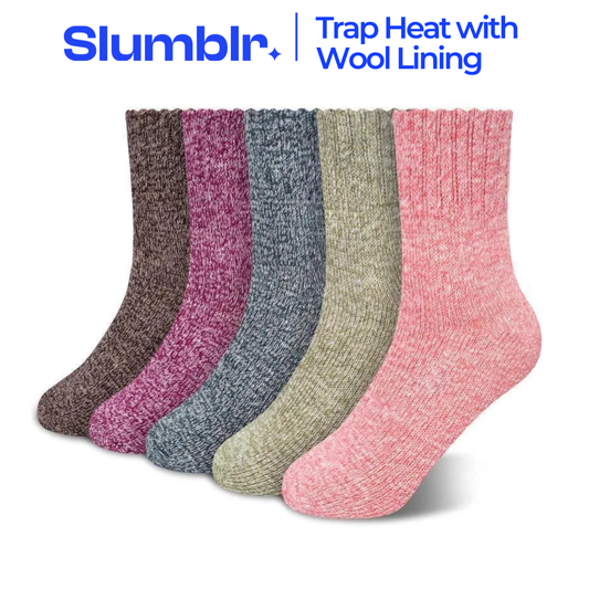 Slumblr® Women’s Wool Lined Winter Socks (5 Pairs)