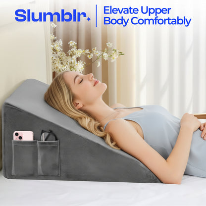 Slumblr® Cooling Memory Foam Wedge Pillow