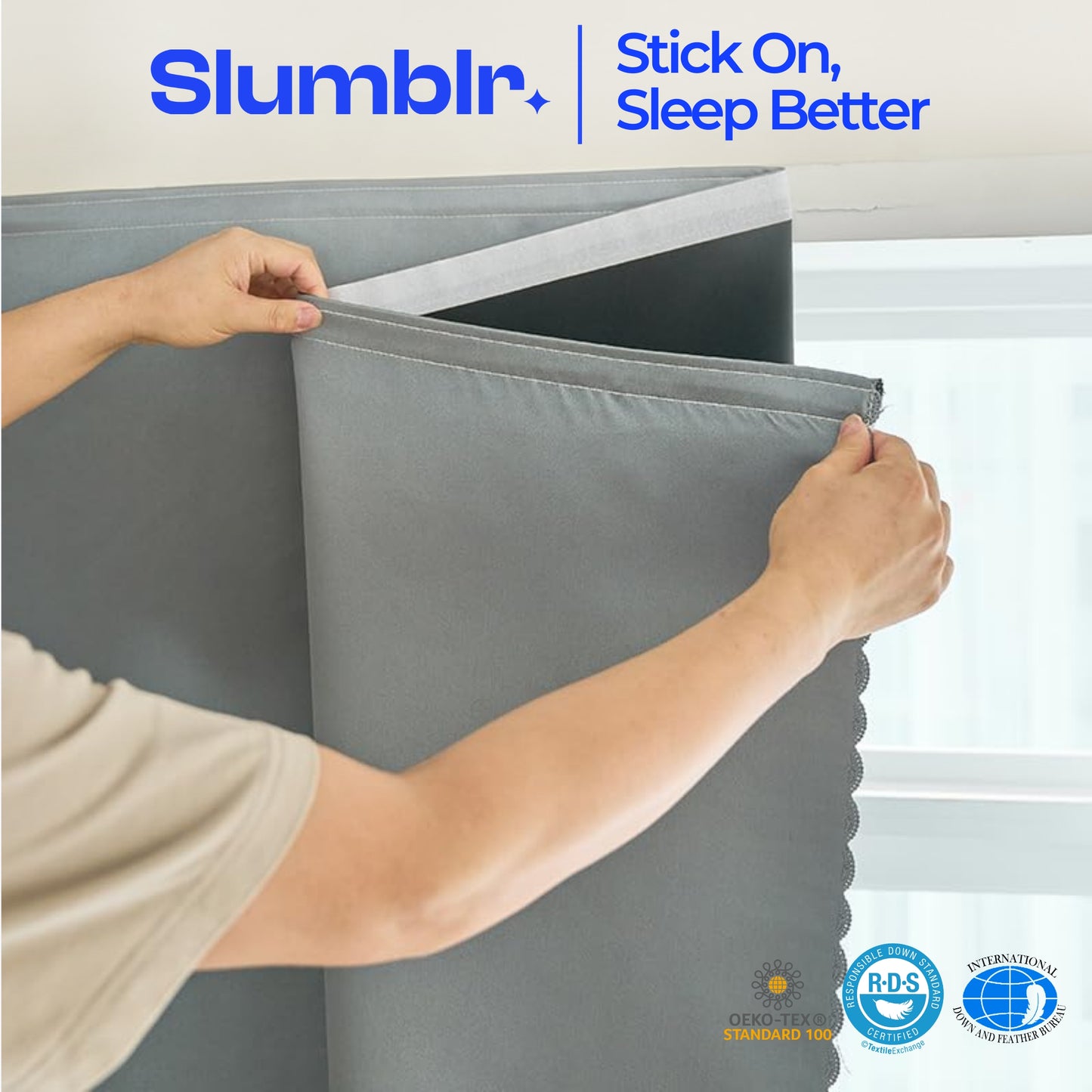 Slumblr® Portable Blackout Sunshade Curtains
