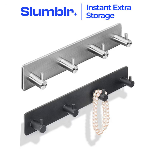 Slumblr® Self Adhesive Stainless Steel Wall Hooks