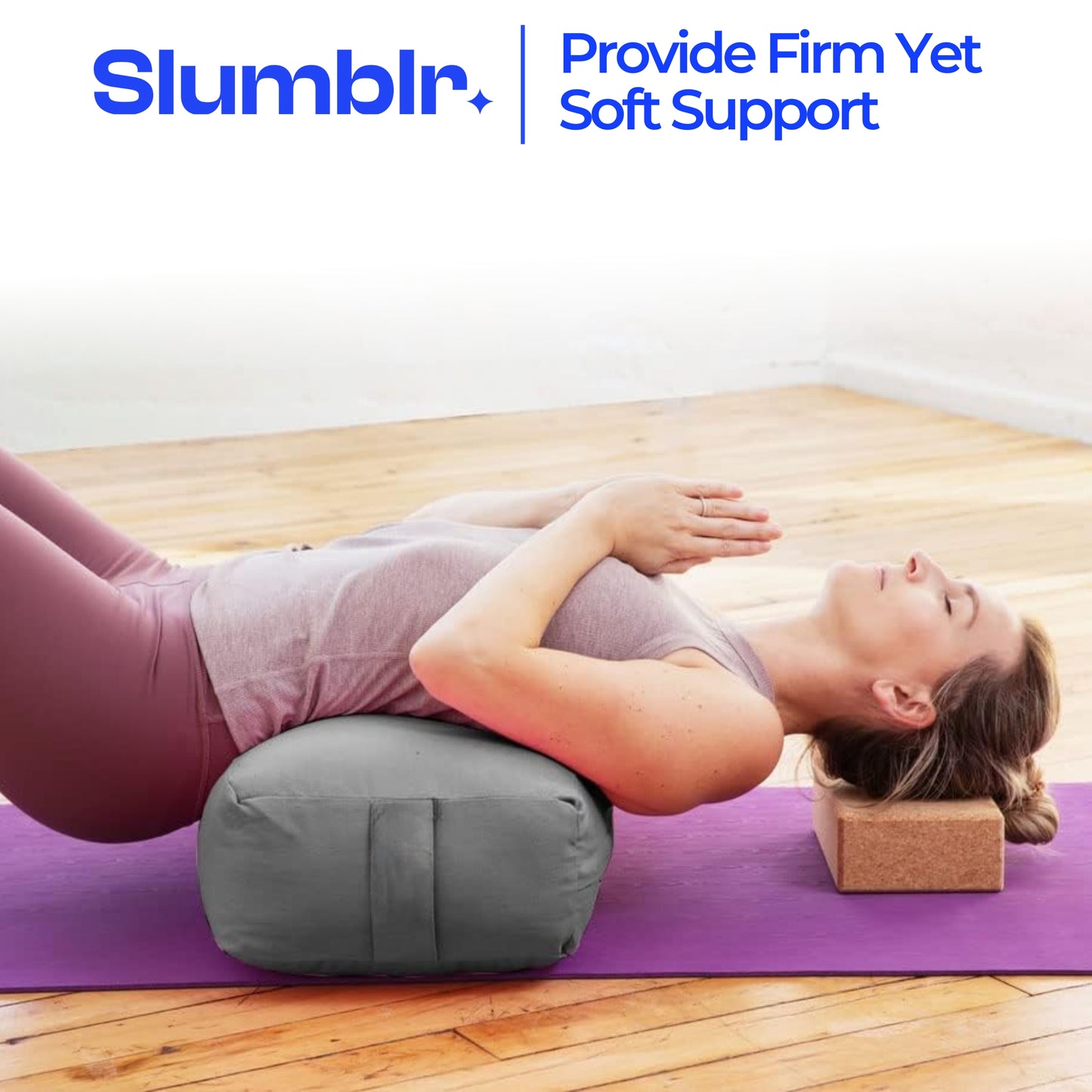 Slumblr® Eco Soft Meditation Yoga Bolster Cushion