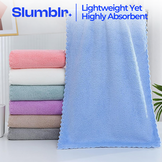 Slumblr® Microfiber Coral Fleece Towel Set (10 Pcs)