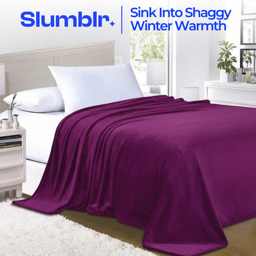Slumblr® Flannel Coral Fleece Blanket