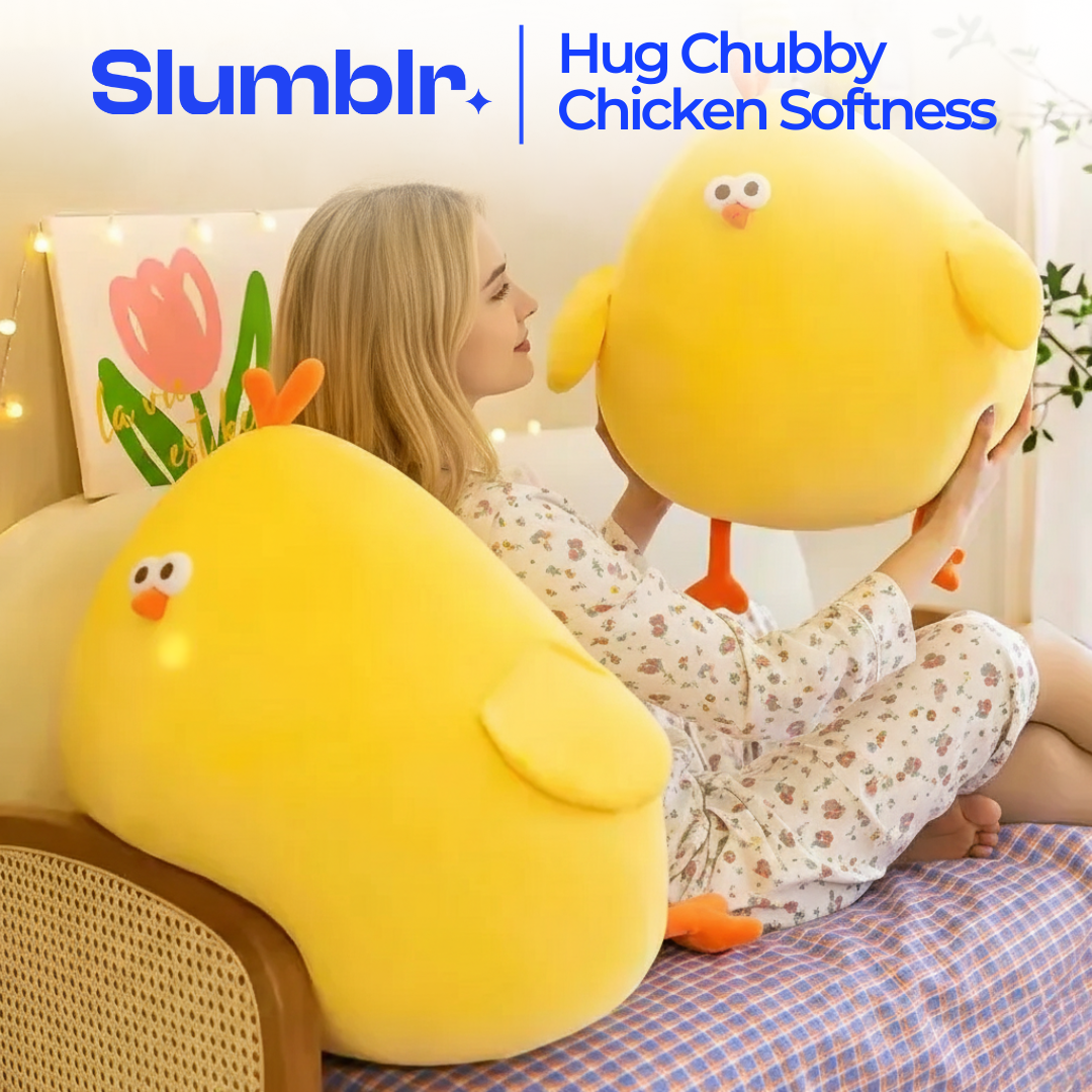 Slumblr® Funny Fat Chicken Plush Pillow