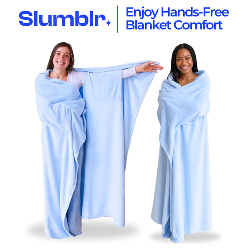 Slumblr® Cozy Flannel Wearable Blanket Throw