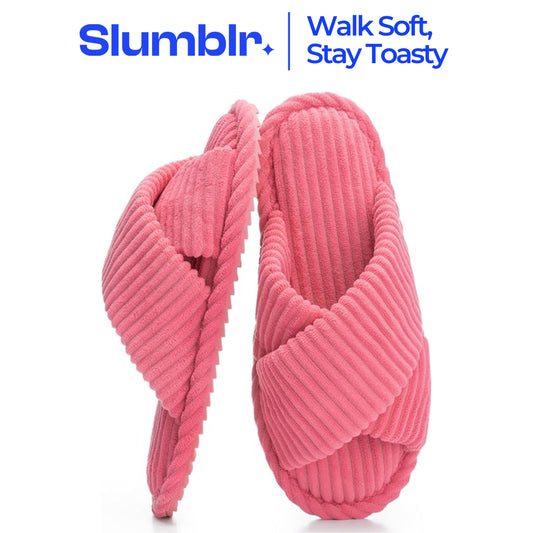 Slumblr® Plush Winter Moon Slippers