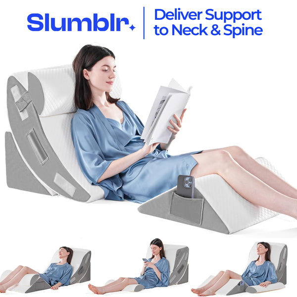 Slumblr® Orthopedic Foam Wedge Pillow Set for Rest and Support