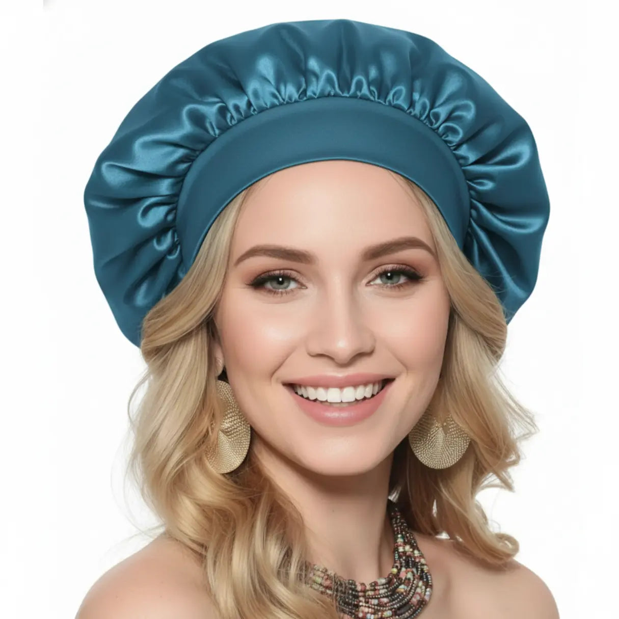 Slumblr® Satin Wide-Brim Shower Cap Slumblr