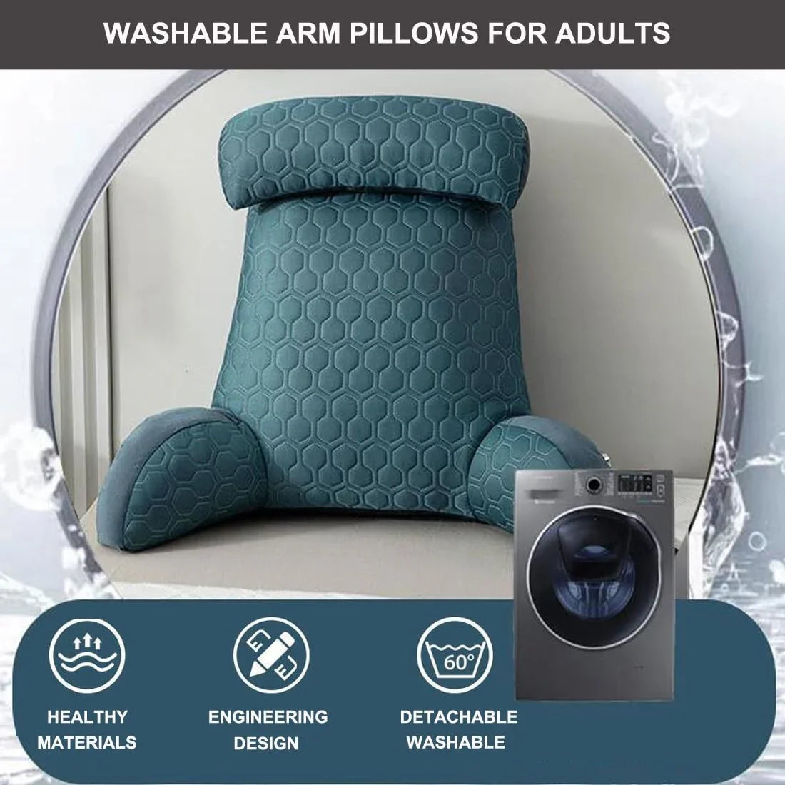 Slumblr® Cool Silk Reading Pillow with Pockets